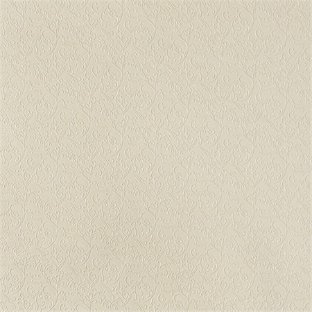 Designer Fabrics 54 in. Wide Ivory- Metallic Raised Floral Vines Upholstery Faux Leather G343